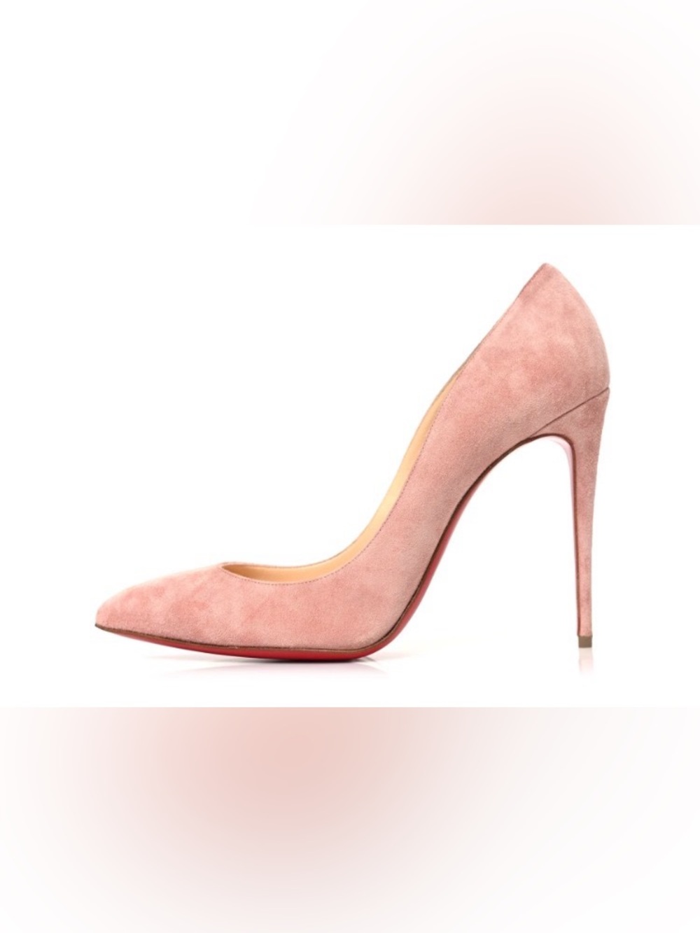 Christian Louboutin Pigalle Follies 100 Pumps Pink Suede Pointed-Toe Stiletto 39